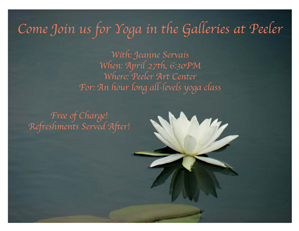 Cover art for Come Join us for Yoga in the Galleries at Peeler