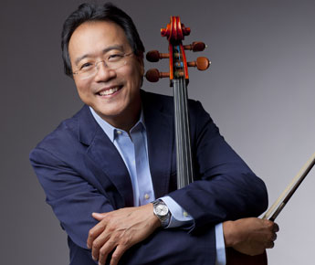 Yo-Yo Ma holding cello