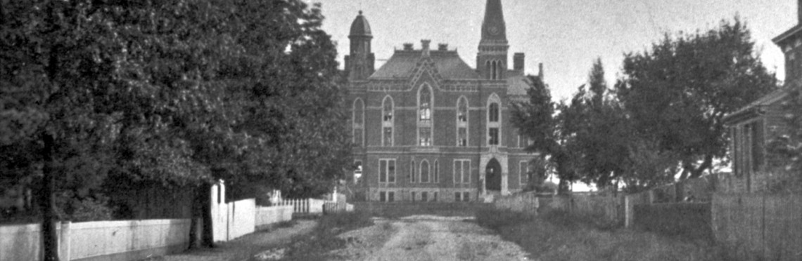 old time photo of building