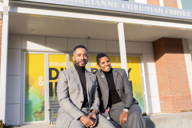 Justin and Darrianne Christian in front of the CDI