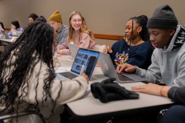 Students in business readiness courses