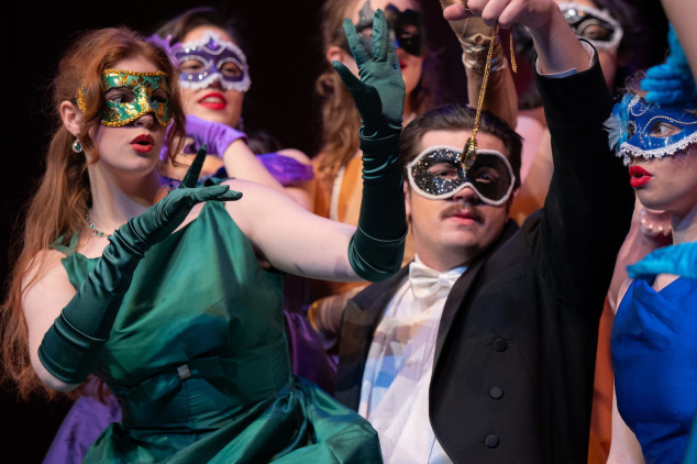 Students singing during the performance of Sleeping Beauty
