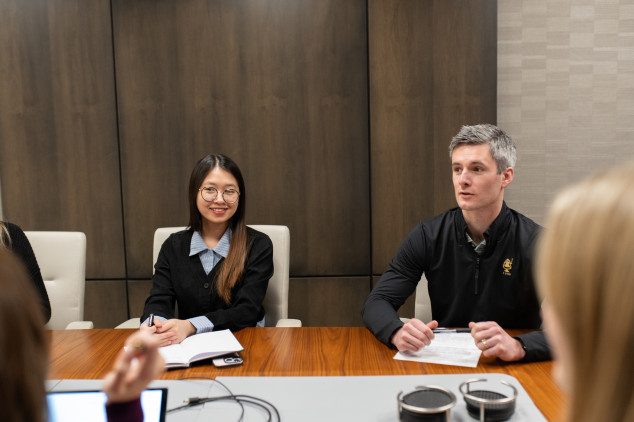 Kite Realty intern with mentor