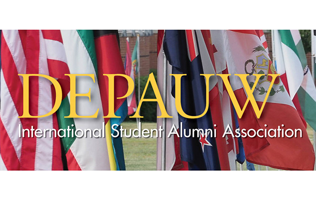 DePauw International Student Alumni Association logo