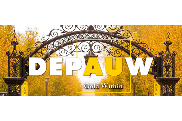 DePauw Gold Within Logo