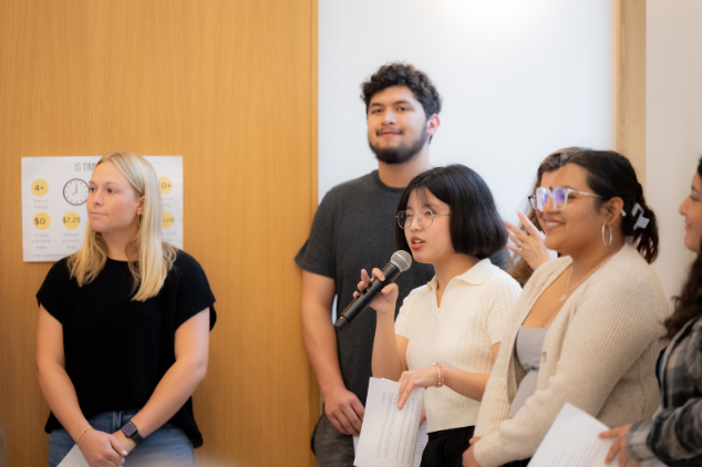 sanger leadership initiative students presenting