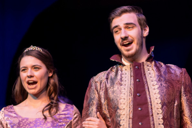 Students singing during the performance of Sleeping Beauty