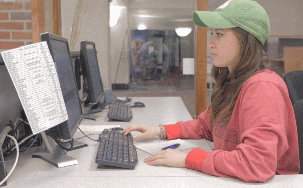 Student at Help Desk