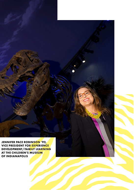 Jennifer Pace Robinson '92', vice president for experience development/family learning at the Children's Museum of Indianapolis