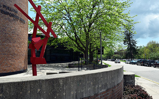 Main entrance to the Pulliam Center for Contemporary Media
