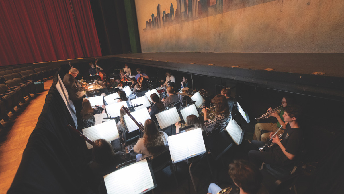 DePauw musicians practice for DePauw Opera production, Die Fledermaus