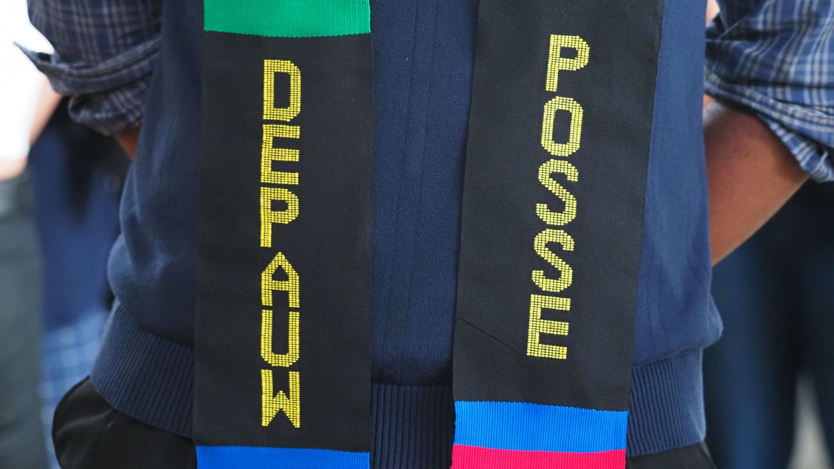 DePauw Posse stole at graduation