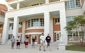 Outside DePauw's Percy L. Julian Science and Mathematics Center