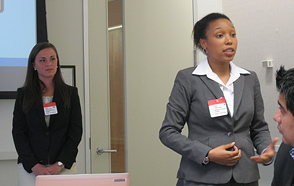 Leslie R. Fuqua '14 presenting at P&G in May