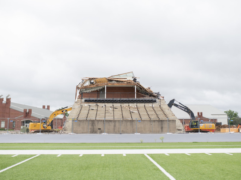 Blackstock Stadium demolition