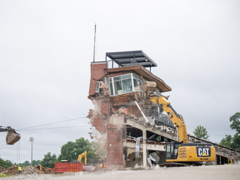 Blackstock Stadium demolition