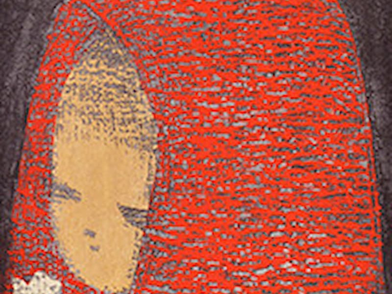 Young Girl in a Red Habit by KAWANO Kaoru