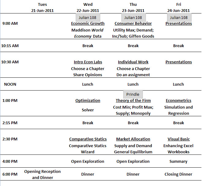 Schedule 2011